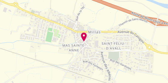 Plan de A.D Serrurerie 66, 9 Rue Cote, 66170 Saint-Féliu-d'Avall
