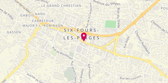 Plan de M.S.D Serrurerie, 56 Rue République, 83140 Six-Fours-les-Plages