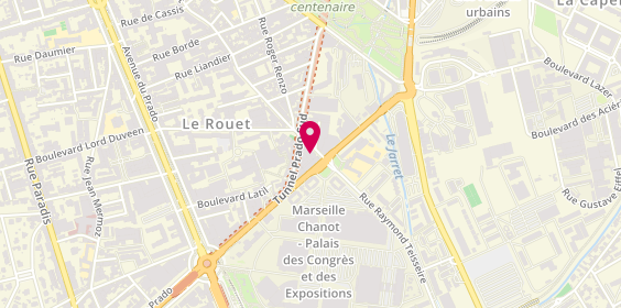 Plan de H.E Serrurerie, 192 Rue du Rouet, 13008 Marseille