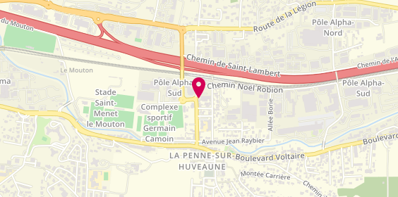 Plan de Serrurerie Fiandrino Boyadjian, 32 Boulevard de la Gare, 13821 La Penne-sur-Huveaune