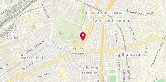 Plan de Sécuriclé Serrurerie Dépannage Gravure Tampon, 29 avenue des Chartreux, 13004 Marseille