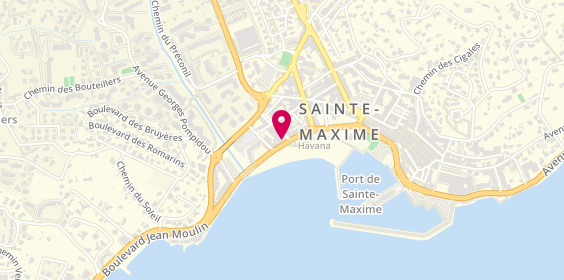 Plan de Alarme Serrurerie Maximoise, 4 Rue de la Plage 8 Avenue Charles de Gaulle, 83120 Sainte-Maxime