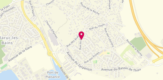 Plan de FAVETIER Sylvain, 32 Rue du Mistral, 34540 Balaruc-les-Bains