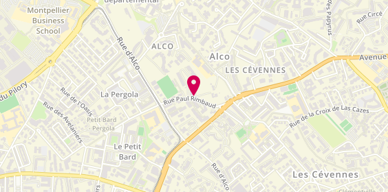 Plan de Depan'Serrure 34, 740 Rue Paul Rimbaud, 34080 Montpellier