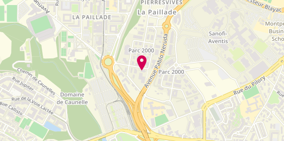 Plan de Les Ouvriers du Midi, Veas parc 2000
41 Rue Yves Montand, 34080 Montpellier