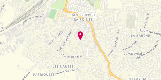 Plan de Gailhard Création - Serrurier Saint Sulpice, 4 Rue de l'Arconnerie, 81370 Saint-Sulpice-la-Pointe