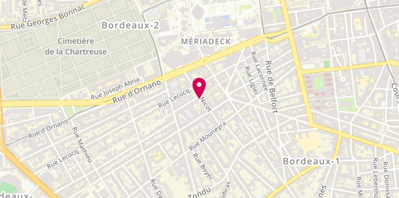 Plan de Sf Serrurerie du Peugue, 53 Rue Nicot, 33000 Bordeaux