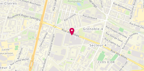 Plan de Andéol Fermetures, 109 Rue des Alliés, 38100 Grenoble