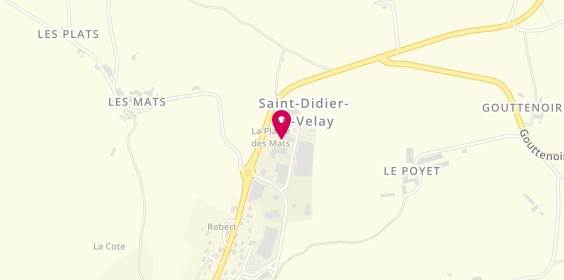 Plan de Demars Crepet Serrurerie Chaudronnerie, Lieu-Dit Mats, 43140 Saint-Didier-en-Velay