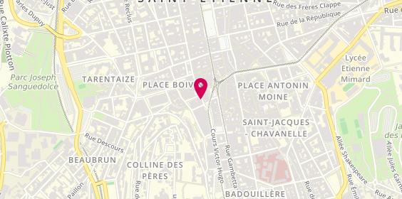 Plan de Sainté-Fermetures, 48 Rue de la Résistance, 42000 Saint-Étienne