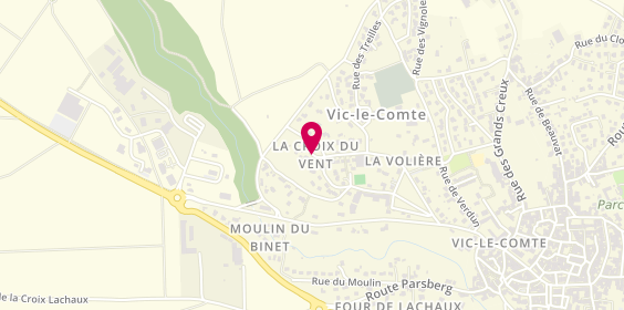 Plan de Auvergne Menuiserie, 35 Place Croix du Vent, 63270 Vic-le-Comte