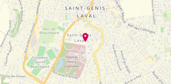 Plan de A.D.S.D Dépannage Serrurerie, 17 Allée des Basses Barolles Cassiopee, 69230 Saint-Genis-Laval