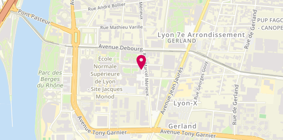 Plan de La Clé de Lyon, 38 Place des Pavillons, 69007 Lyon