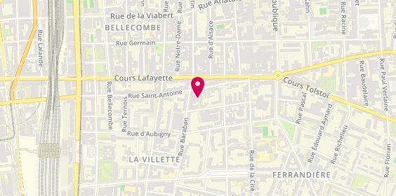 Plan de Expert Serrurerie, 6 Rue Milieu, 69003 Lyon