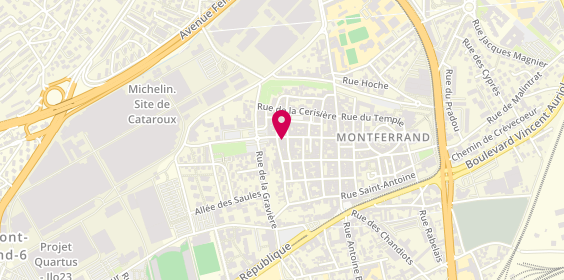 Plan de Jean Luc TICHIT Fermeture, 37 Rue de la Rodade, 63100 Clermont-Ferrand