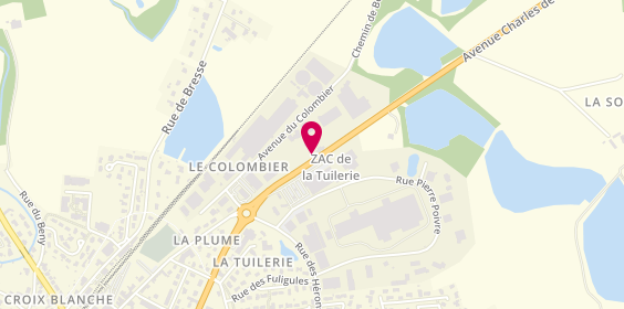 Plan de Baconnier Serrurerie Métallerie BSM, Rue Ldt le Colombier, 01330 Villars-les-Dombes