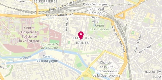 Plan de Cordonnerie Serrurerie Faubourg Raines, 28 Rue Nodot, 21000 Dijon