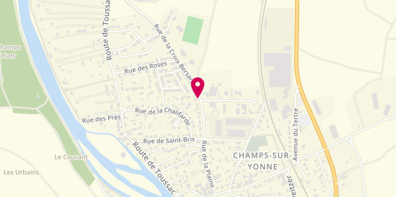 Plan de Serrurerie Dubois, Rue Croix Bersan, 89290 Champs-sur-Yonne