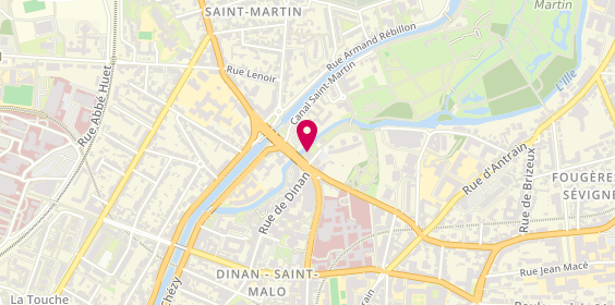 Plan de ADVD Serrurerie, 1 Rue François Ménez, 35700 Rennes