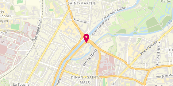 Plan de A.D.S 35 Assistance Dépannage Serrurerie, 51 Boulevard de Chézy, 35000 Rennes