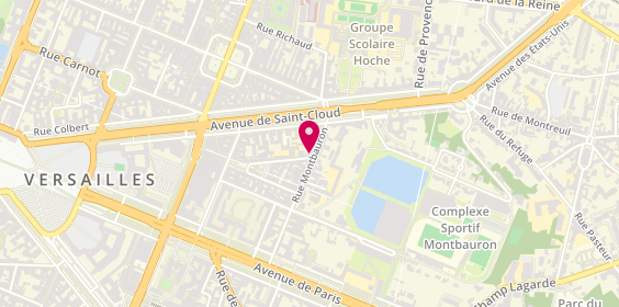 Plan de Lc Serrurerie, 17 Rue Montbauron, 78000 Versailles
