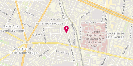 Plan de Etablissement Laroche, 24 avenue René Coty, 75014 Paris