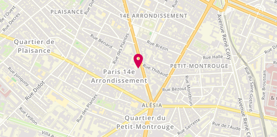 Plan de Ababloc, 208 avenue du Maine, 75014 Paris