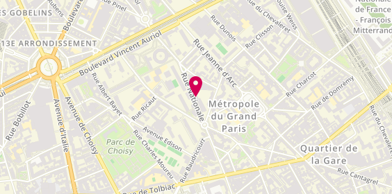 Plan de A.L.C, 134 Rue Nationale, 75013 Paris