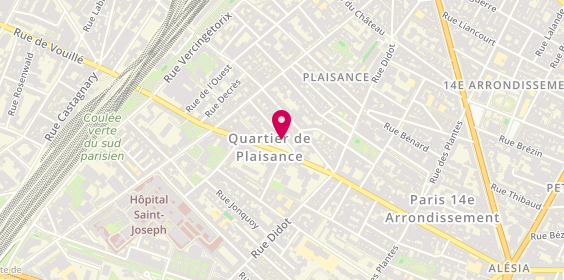 Plan de Serrurier Expert Sûreté, 38 avenue Villemain, 75014 Paris