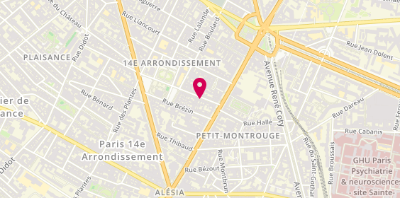 Plan de Service Minute 14 - Serrurerie 14, 11 Rue Mouton Duvernet, 75014 Paris