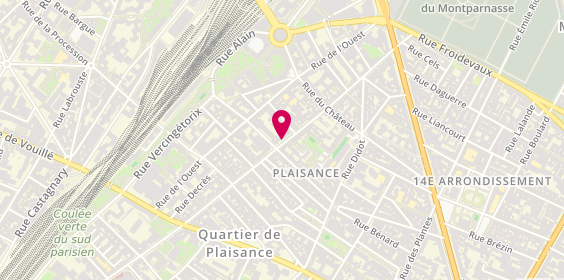 Plan de Serrurerie Chevalier, 64 Rue Raymond Losserand, 75014 Paris