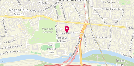 Plan de Goo'serrure, 16 Rue Marceau, 94130 Nogent-sur-Marne
