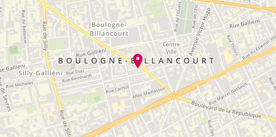 Plan de Serrurerie Centrale, 8 Rue Jean Bouveri, 92100 Boulogne-Billancourt