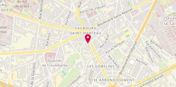 Plan de Abbaye Services Picard Serrures, 3 Rue des Gobelins, 75013 Paris