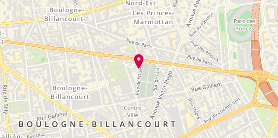 Plan de Atelier Stores Securite Systemes, 6 Rue de l'Ouest, 92100 Boulogne-Billancourt