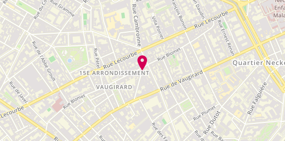 Plan de Etablissement Laroche, 26 Rue du Général Beuret, 75015 Paris