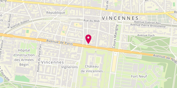 Plan de Serrurerie Sevyo, 2 Rue Robert Giraudineau, 94300 Vincennes