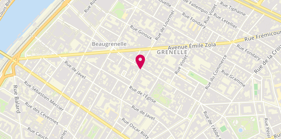 Plan de Serrurerie THOUMINE Anthony, 75 Rue Lourmel, 75015 Paris