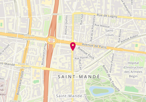 Plan de Serrurier Brand, 5 Avenue du General de Gaulle, 94160 Saint-Mandé