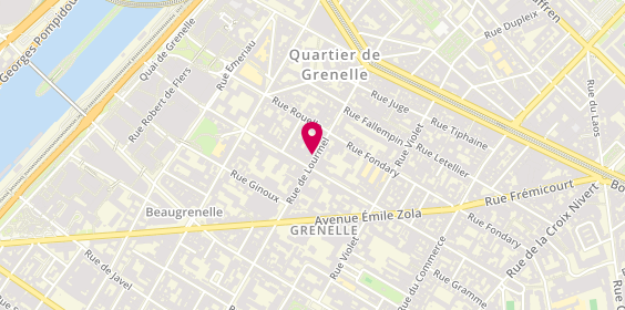 Plan de Serrurerie Lourmel, 36 Rue de Lourmel, 75015 Paris