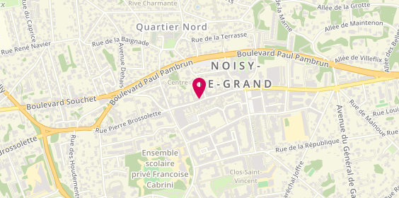 Plan de Serrurerie vitrerie du centre, 193 Rue Pierre Brossolette, 93160 Noisy-le-Grand