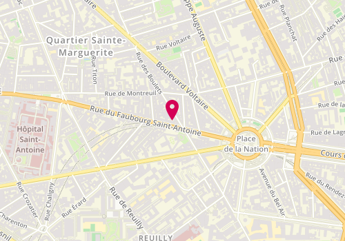 Plan de Serrurerie Protection Nation, 297 Rue du Faubourg Saint-Antoine, 75011 Paris