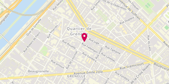 Plan de Serrurier Artisan Andre Pesso, 13 Rue de Lourmel, 75015 Paris