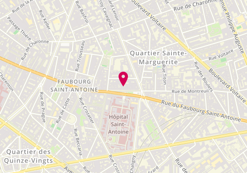 Plan de St Antoine Services, 209 Rue du Faubourg Saint Antoine, 75011 Paris