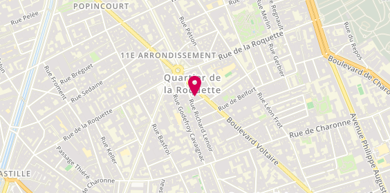 Plan de La Clé du1ème, 138 Boulevard Voltaire, 75011 Paris