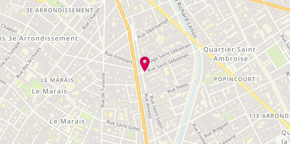Plan de Asif, A 0 6 Rue Saint Sébastien, 75011 Paris