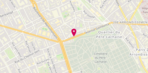 Plan de Atie Bat, 9 avenue Gambetta, 75020 Paris