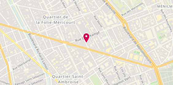 Plan de Asm 75, 92 Rue Saint Maur, 75011 Paris