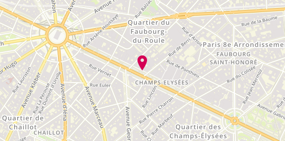Plan de La Petanque du Grand Paris, 102 Avenue Champs Elysées, 75008 Paris