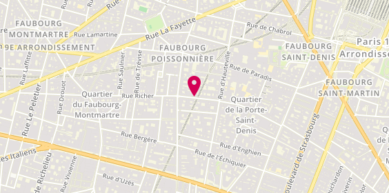 Plan de Sos Serrurier, 52 Rue des Petites Ecuries, 75010 Paris